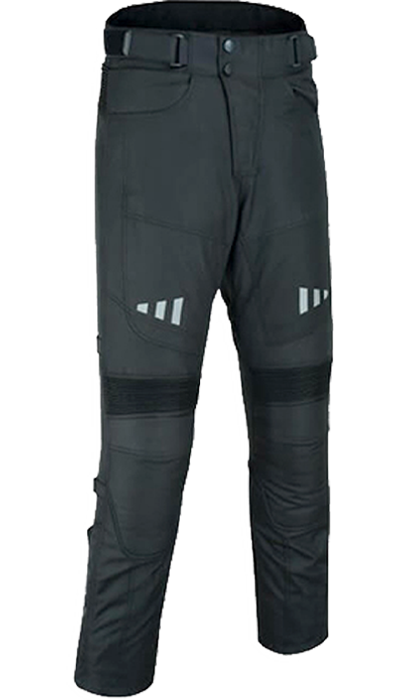 Pantalón de cordura impermeable con protecciones homologadas.
