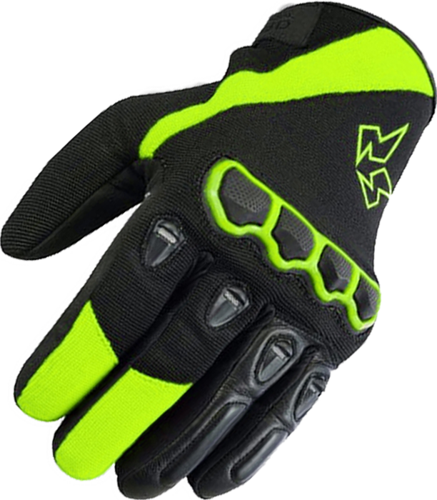 Guantes cortos de cordura para entretiempo reforzados. Varios colores.